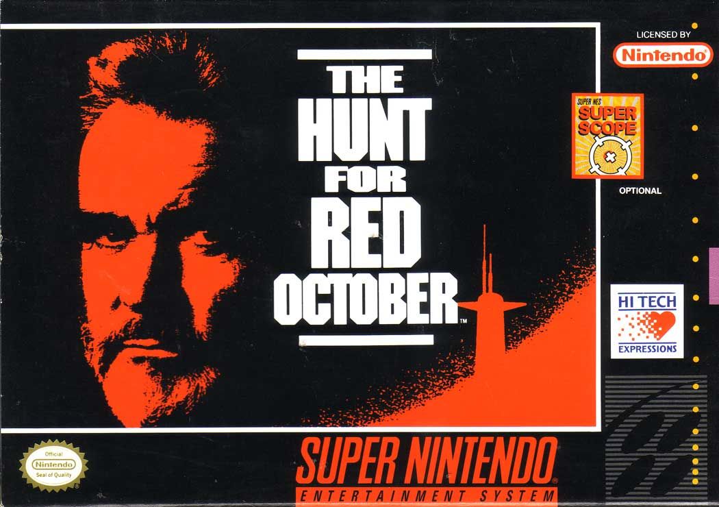 The Hunt for Red October box art for Super Famicom